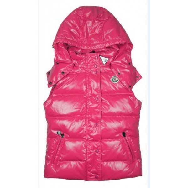 Moncler Donna Down gilet Rosa Presa M40